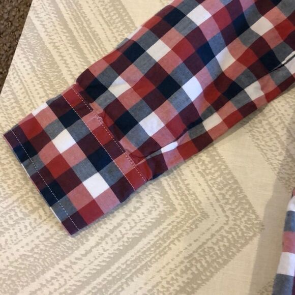 Crewcuts Boys Red White Blue Button Down Shirt - Picture 4 of 7